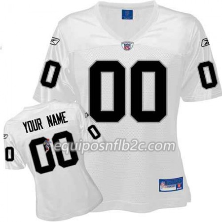 Camiseta Mujer NFL Oakland Raiders Personalizar Blanco 